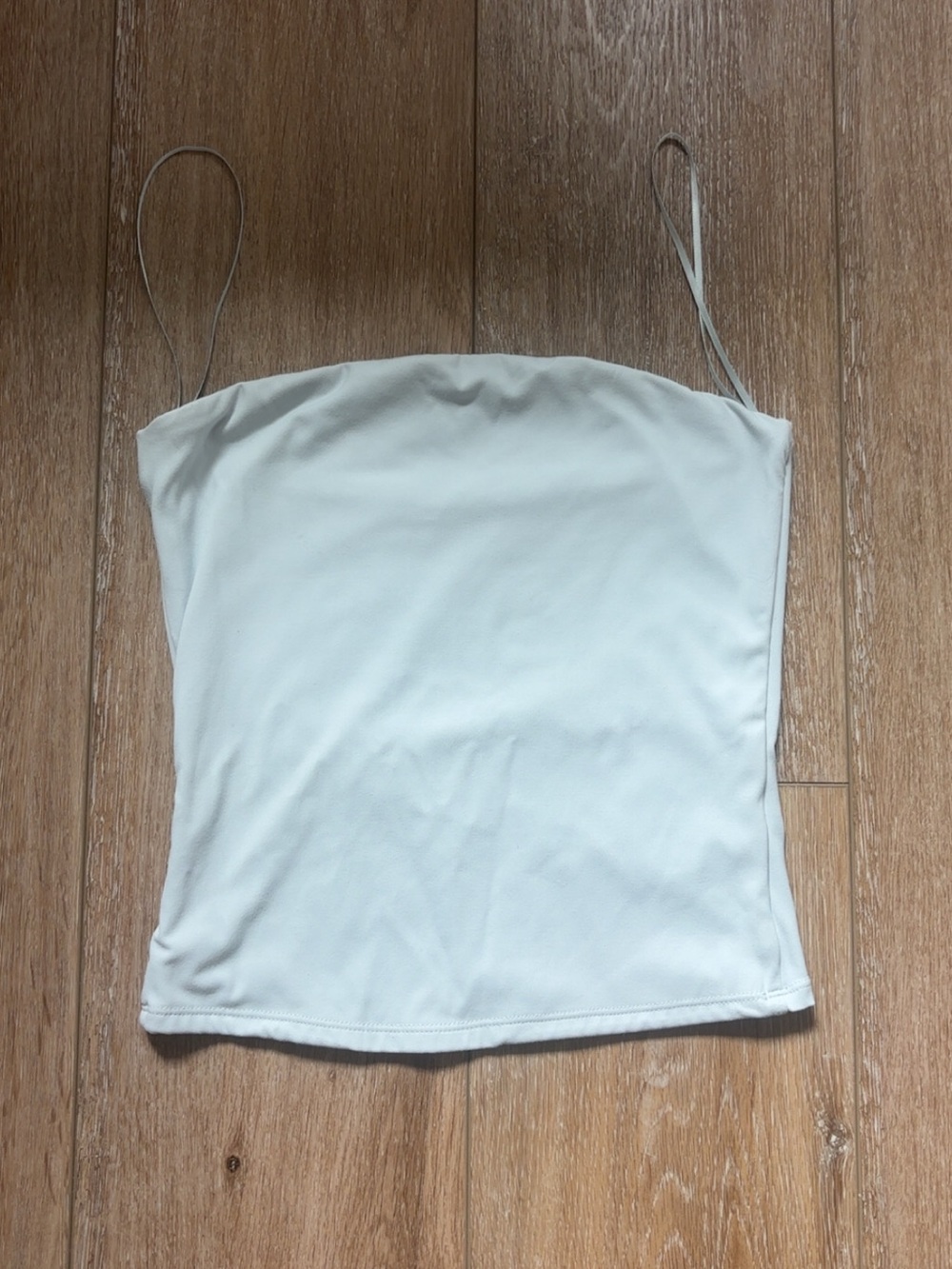 garage baby blue crop top
